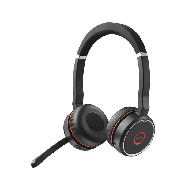 Evolve 75 MS Stereo - Headset - på örat - Bl