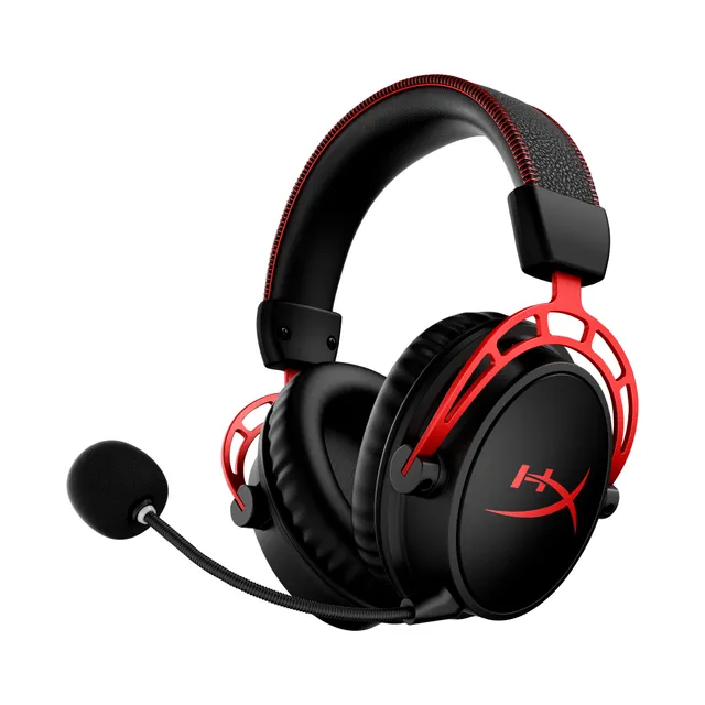 HyperX Cloud Alpha - Headset - fullstorlek - 2,4 GHz - trådlös - svart, röd - för Victus by HP Laptop 15, 16 Laptop 14, 15, 17 Pavilion x360 Laptop Pro 290 G9