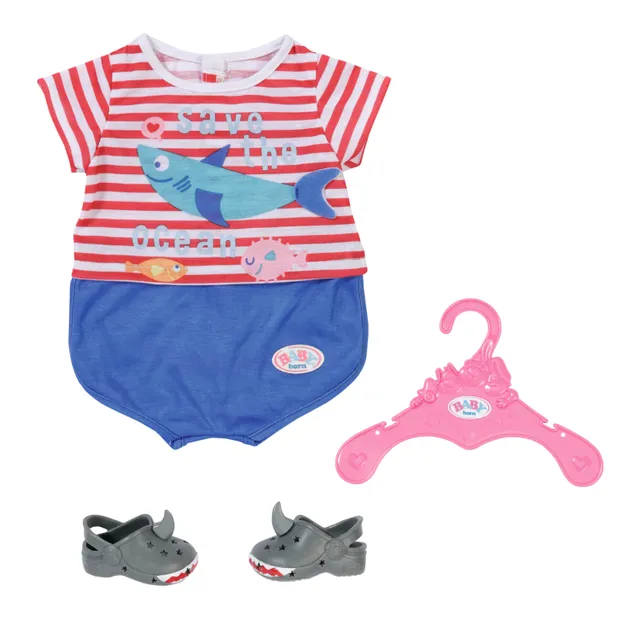 Bath Pyjamas wShoes blue 43cm