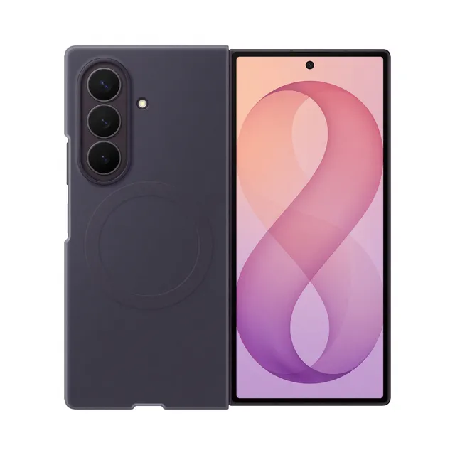 Galaxy Z Fold8 Ultra Silicone Magnet Case - Techno Violet