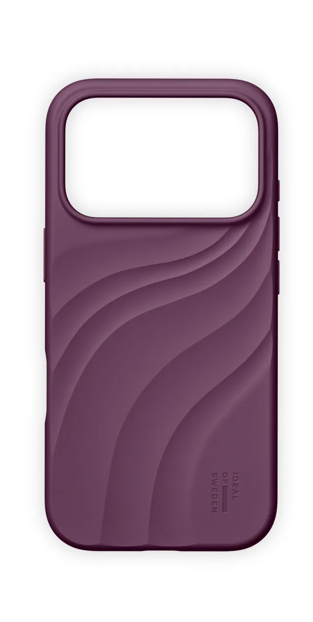 Soft Swirl silikonskal med MagSafe till iPhone 17/18 Pro Max Velvet Plum