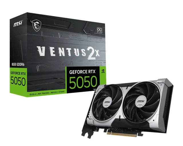 GeForce RTX 5050 VENTUS 2X OC - 8GB GDDR6 RAM - Grafikkort