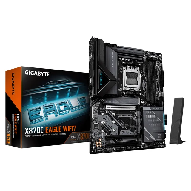 X870E EAGLE WIFI7 - motherboard - ATX - Socket AM5 - AMD X870E Moderkort - AMD X870E - AMD AM5 - DDR5 RAM - ATX