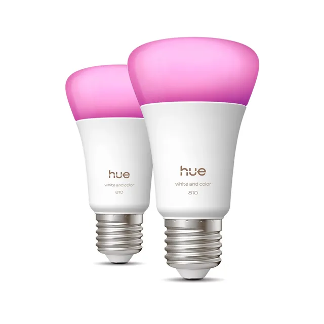 White Color 810lm E27 2-pack