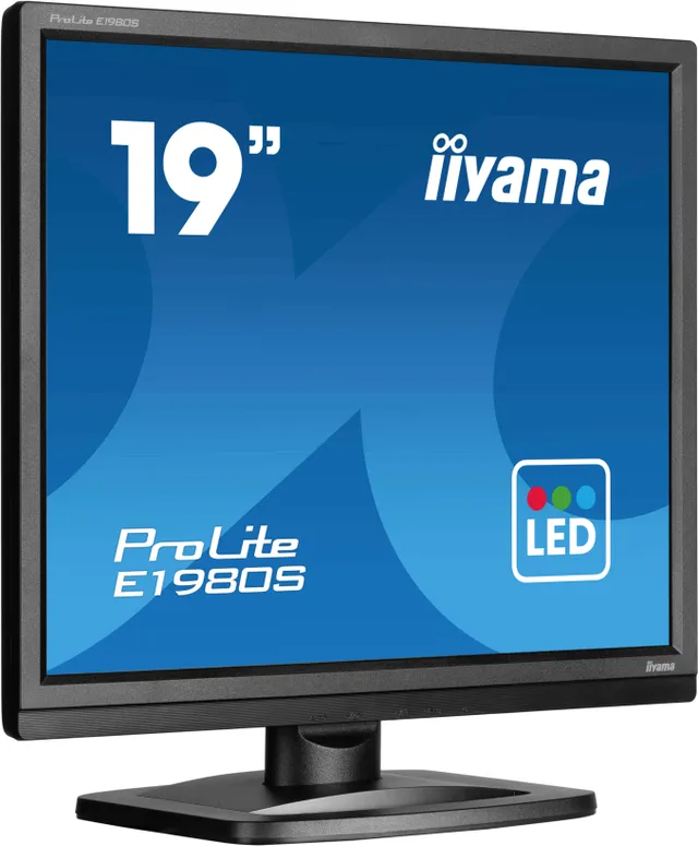 ProLite E1980S-B1 - LED-skärm - 19" - 1280 x 1024 @ 75 Hz - TN - 250 cd/m² - 1000:1 - 3 ms - HDMI, DisplayPort - högtalare - mattsvart
