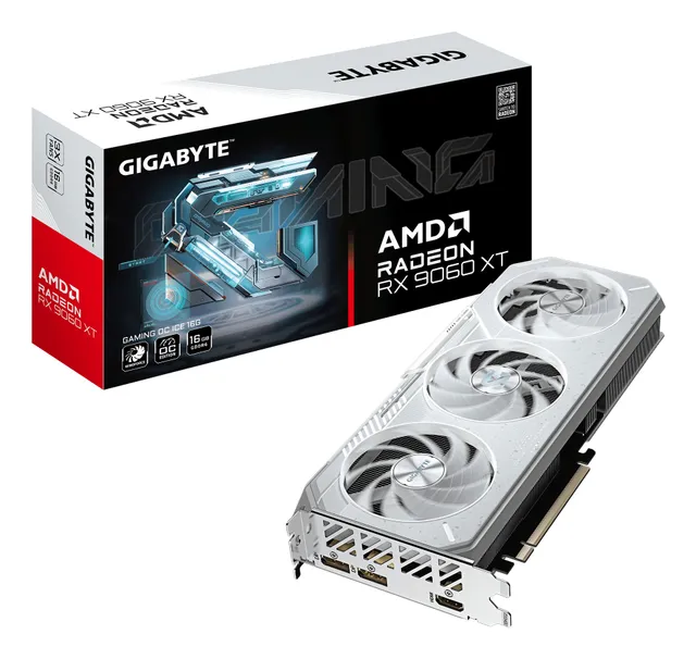 Radeon RX 9060 XT GAMING OC ICE - 16GB GDDR6 RAM - Grafikkort