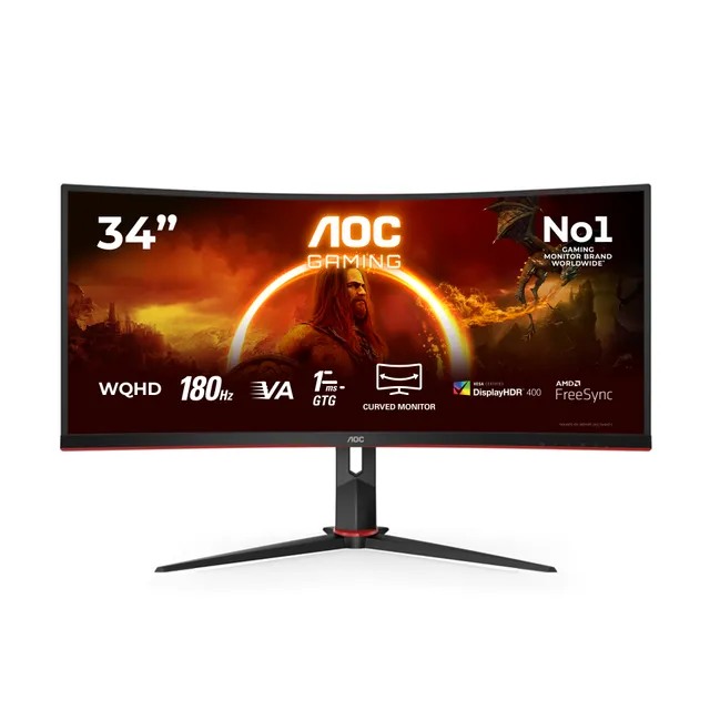 AOC 34" CU34G2XP VA 1440p 180 Hz