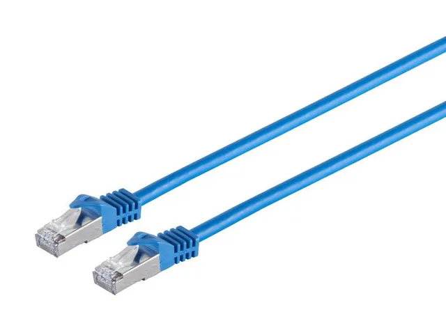 Nätverkskabel skärmad Cat7 S/FTP, MicroConnect, LSZH, 7,5 meter - Blå
