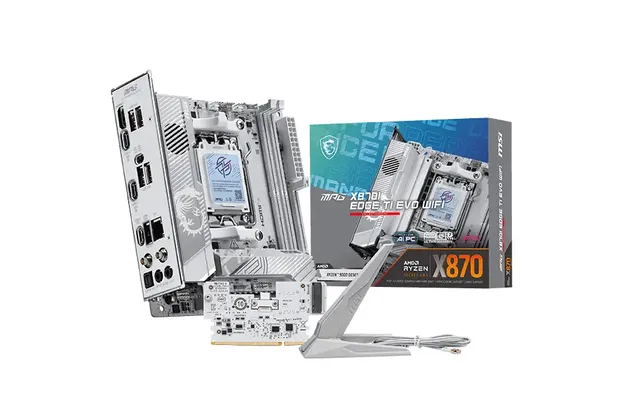 MPG X870I EDGE TI EVO WIFI Moderkort - AMD X870 - AMD AM5 - DDR5 RAM - Mini-ITX