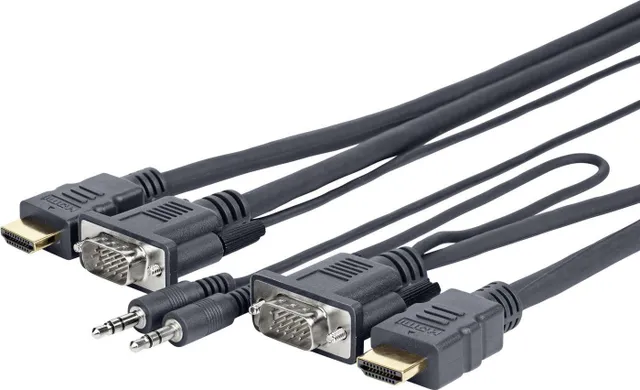 Pro - HDMI-kabel - HD-15 (VGA), mini-phon