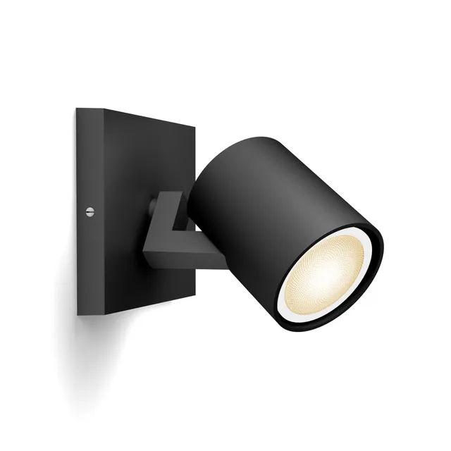 Hue Runner Singel Spotlight - Svart - Utan Dimmer Switch