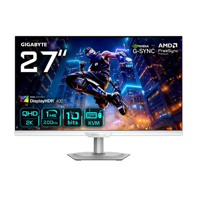 27" GIGABYTE M27Q2 QD - 2560x1440 (QHD) - 210Hz - IPS - 18W USB-C - KVM switch