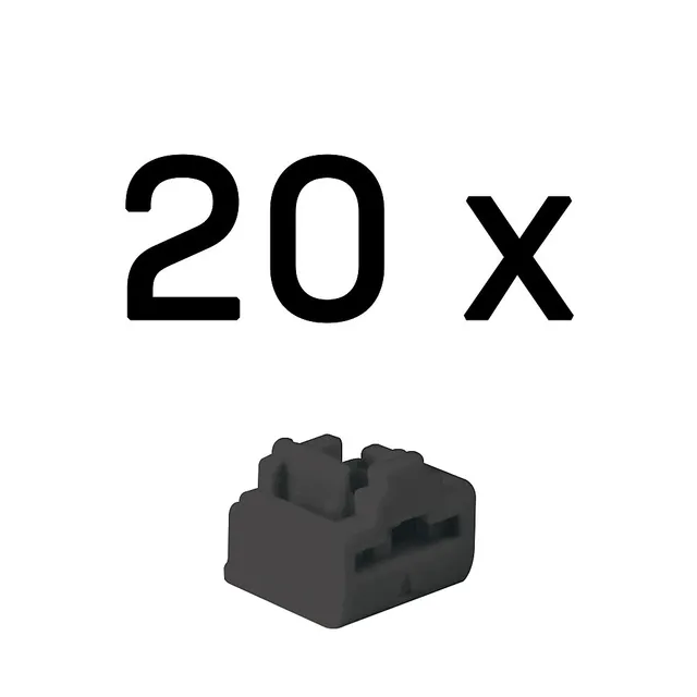 - LAN-portblockerare - svart (paket om 20)