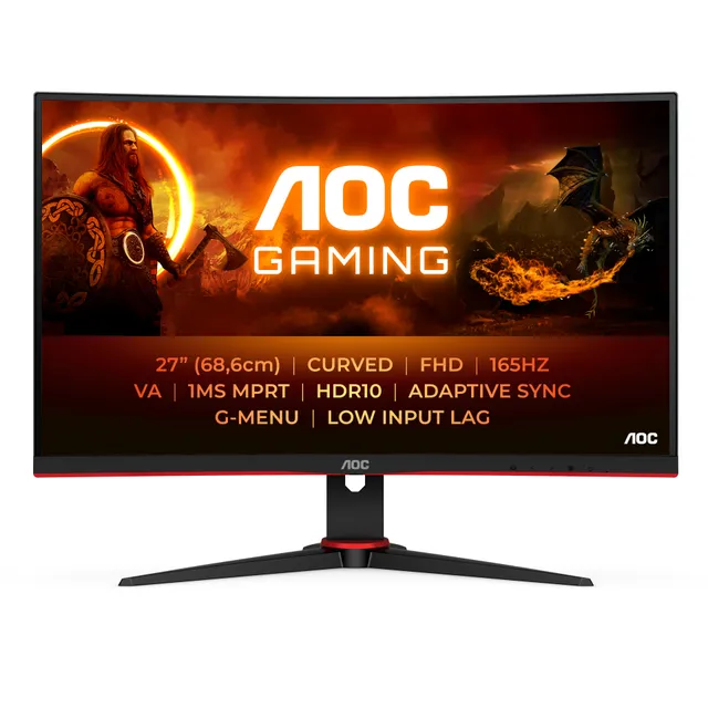 C27G2E/BK 27" Full HD, VA -kaareva pelinäyttö