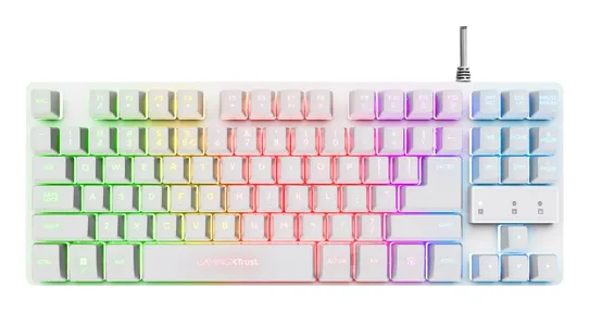 GXT 833W Thado TKL Keyboard white - Gaming Tangentbord - Nordisk - Vit