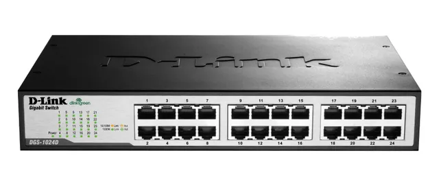 DGS-1024D, 24-port, Gigabit, rackmonterad