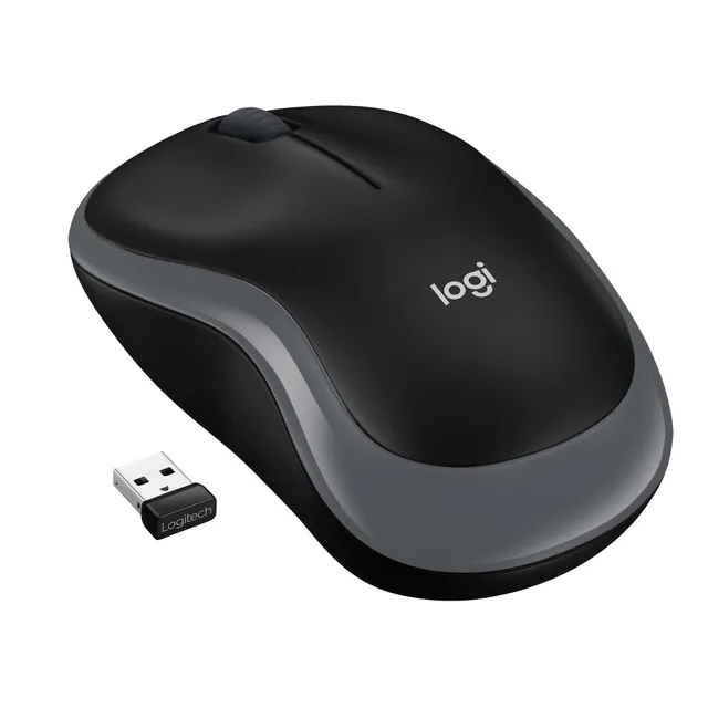 Logitech M185 Trådlös 1000 DPI (Grå/Silver)