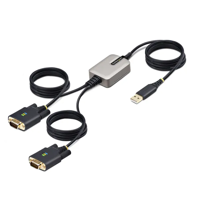 13ft (4m) 2-Port USB to Serial Adapter Ca