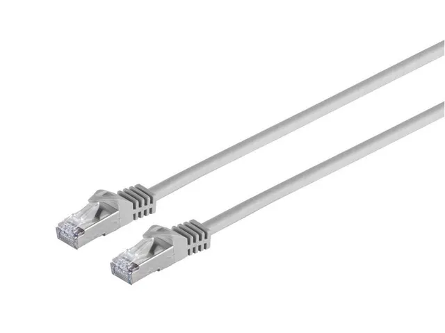 Nätverkskabel skärmad Cat7 S/FTP, MicroConnect, LSZH, 7,5 meter - Grå