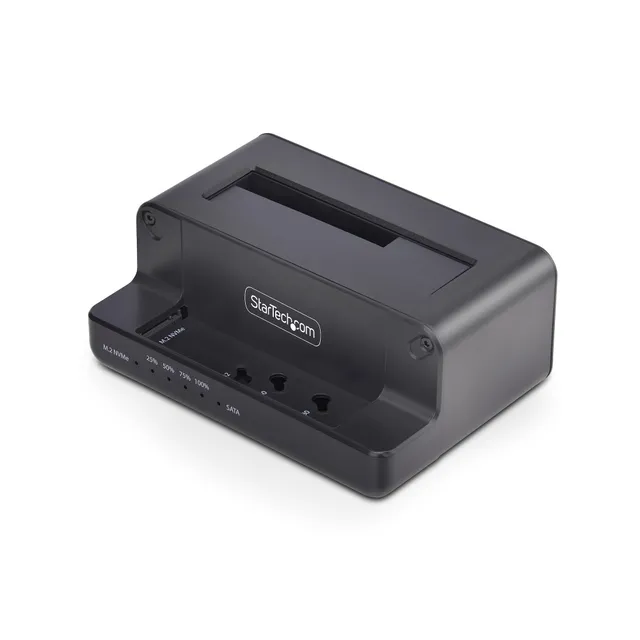 M.2 NVME TO 2.5/3.5IN SATA DRIVE DUPLICATOR DUAL BAY STANDA
