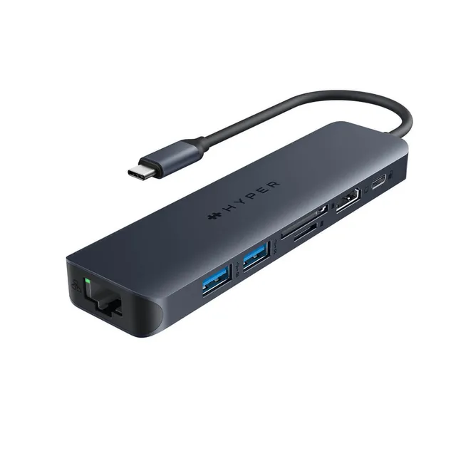 Hyperdrive 7-in-1 USB-C Hub Midnattsblå