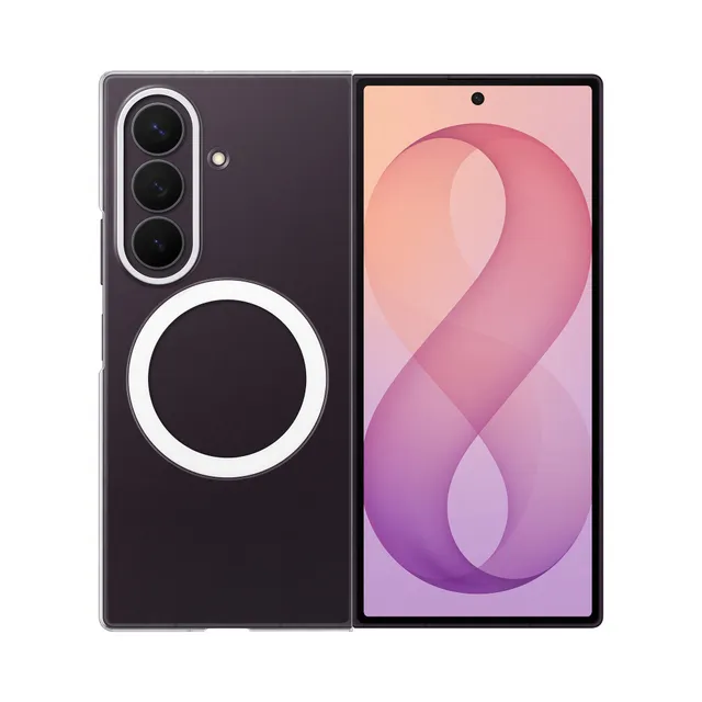 Galaxy Z Fold8 Ultra Clear Magnet Case - Transparent
