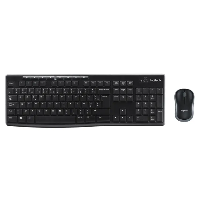 MK270 Wireless Combo - BE - Tastatur & Mus set - Belgiska - Svart
