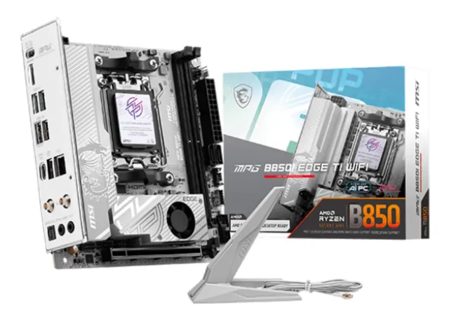 MPG B850I EDGE TI WIFI Moderkort - AMD B850 - AMD AM5 - DDR5 RAM - Mini-ITX