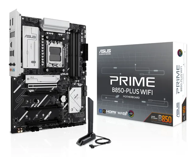 PRIME B850-PLUS WIFI Moderkort - AMD B850 - AMD AM5 - DDR5 RAM - ATX