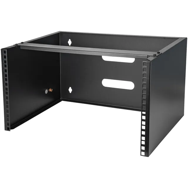6U väggmonteringsfäste för patchpanel - 35 cm djupt - Skåp - väggmontering - svart - 6U - 19