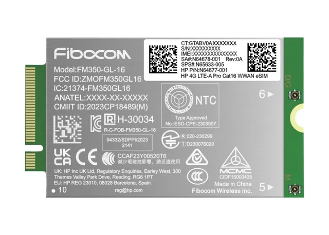 4G LTE-A Pro Cat16 WWAN