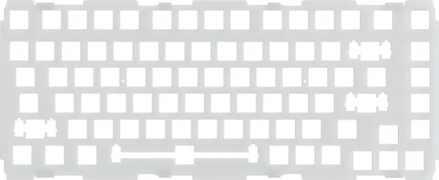 GMMK PRO 75 % Switch Plate - ANSI - Polycarbonate - Uppgradera tillbehör - Silver