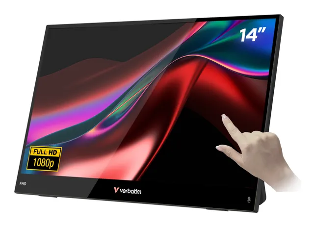14" Verbatim Portable 14" FHD Touch Monitor LIGHT