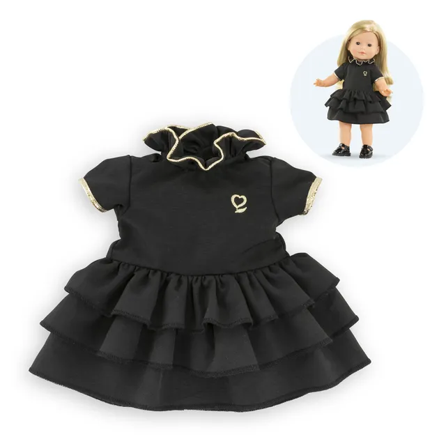 Black Dress for Baby Doll 36cm
