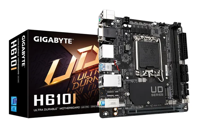 H610I Moderkort - Intel H610 - Intel LGA1700 - DDR5 RAM - Mini-ITX
