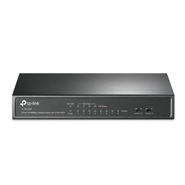 PoE Switch 8-portar 10/100 Bordsmodell