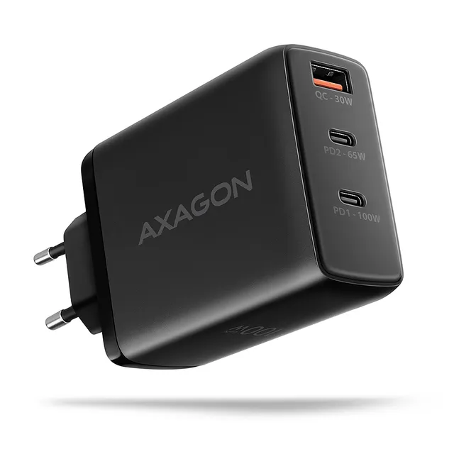 Väggladdare 100 W PD 3.0 Quick Charge 4+ - 2 × USB-C + 1 × USB-A