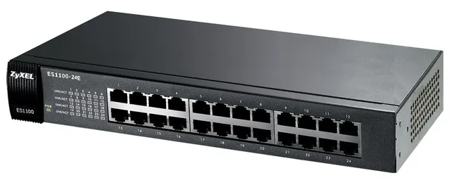 ES1100-24E, 16-port 100 Mbit