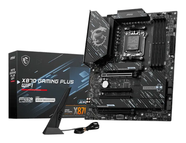 X870 GAMING PLUS WIFI Moderkort - AMD X870 - AMD AM5 - DDR5 RAM - ATX
