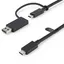 1 m USB-C-kabel med USB-A-adapterdongel -