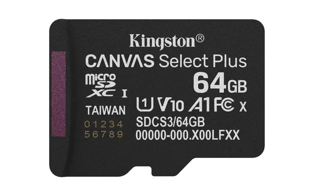 Canvas Select Plus - Flash-minneskort - 64 GB - A1 / Video Class V10 / UHS-I U1 / Class10 - mikroSDXC UHS-I
