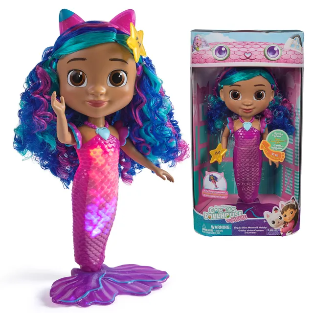 Gabby's Movie Sing & Shine Mermaid Gabby Doll 36cm