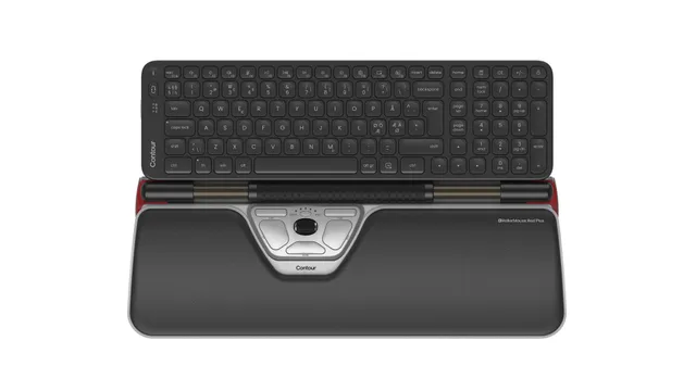 RollerMouse Red Plus & Balance Mid-Size Keyboard Combo Wireless PN Layout - Tastatur & Mus set - Nordisk