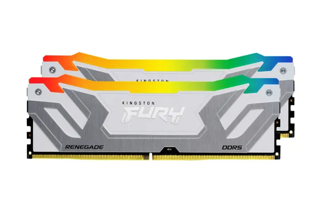FURY Renegade RGB - DDR5 - modul - 24 GB - DIMM 288-pin - 8800 MT/s / PC5-70400 - CL42 - 1.4 V - klockad oförbufferad - on-die ECC - vit och