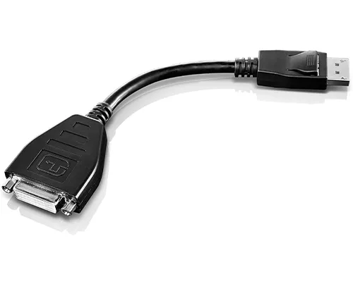 - DVI-kabel - enkel länk - DisplayPort (han