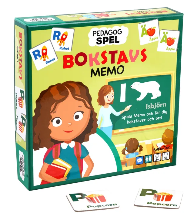 Barbo Pedagog Spel Bokstavsmemo (SE)