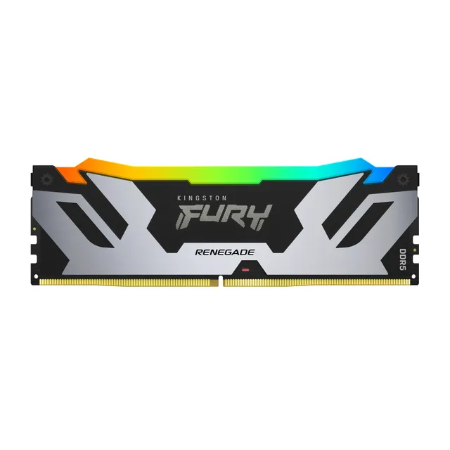 FURY Renegade RGB - DDR5 - modul - 24 GB - DIMM 288-pin - 8000 MT/s / PC5-64000 - CL38 - 1.4 V - ej buffrad - on-die ECC - svart, silver