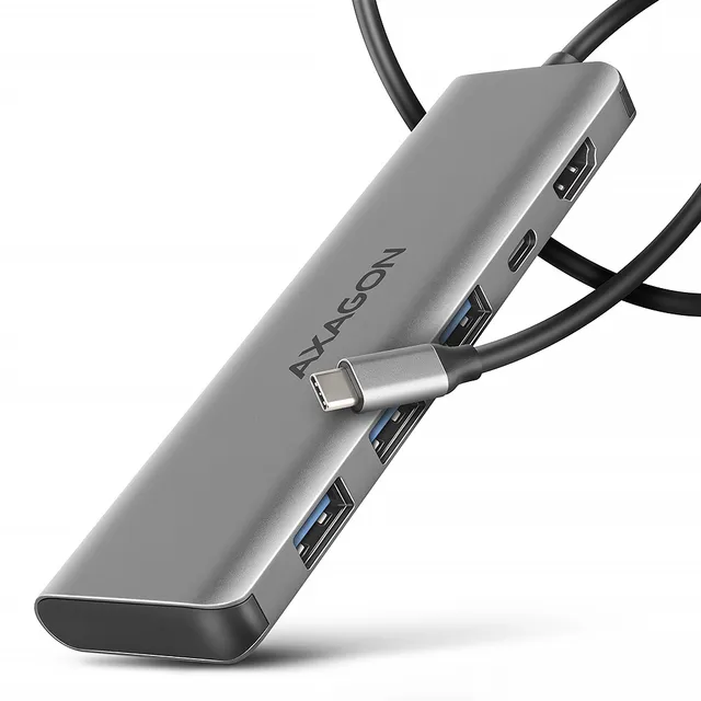 SuperSpeed USB-C-hubb USB Hub - USB 3.1 - 5 porte - Silver