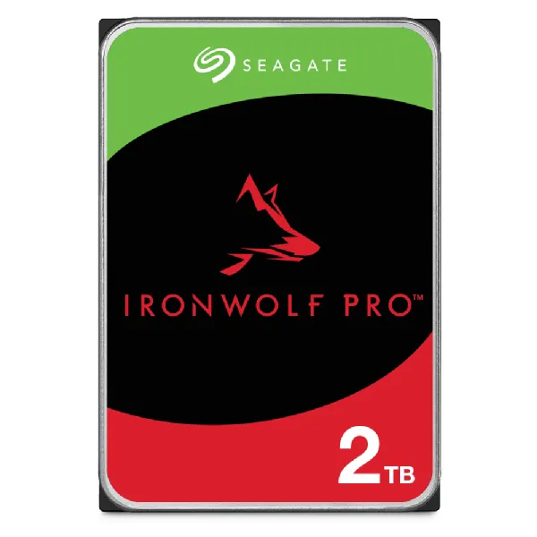 IronWolf Pro ST2000NT001 - Hårddisk - 2 TB - inbyggd - 3.5" - SATA 6Gb/s - 7200 rpm - buffert: 256 MB - med 3 års Seagate Rescue Data Recovery