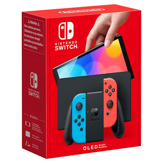 Switch OLED Model Neon Red/Neon Blue